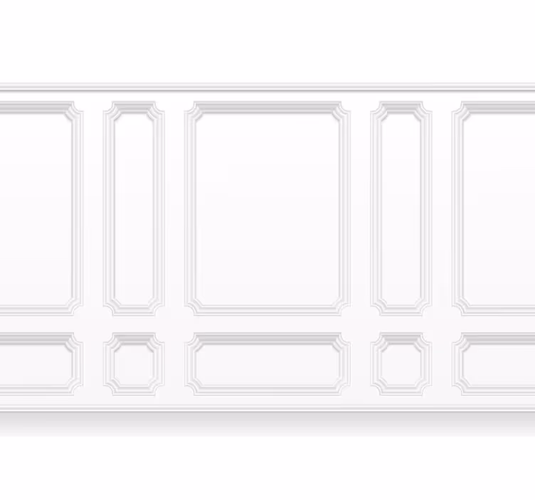 Bílá roleta s klasickými čtverci - TenStickers