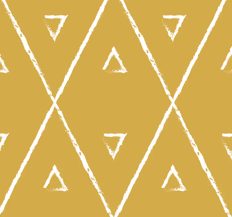 Žlutá roleta s geometrickým diamantovým vzorem - TenStickers