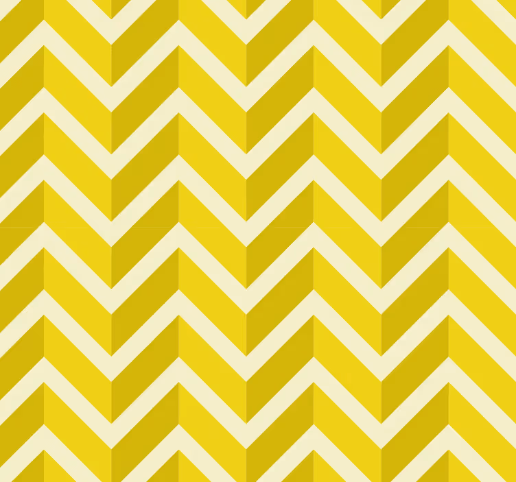 Žlutá roleta s geometrickým designem šipek - TenStickers
