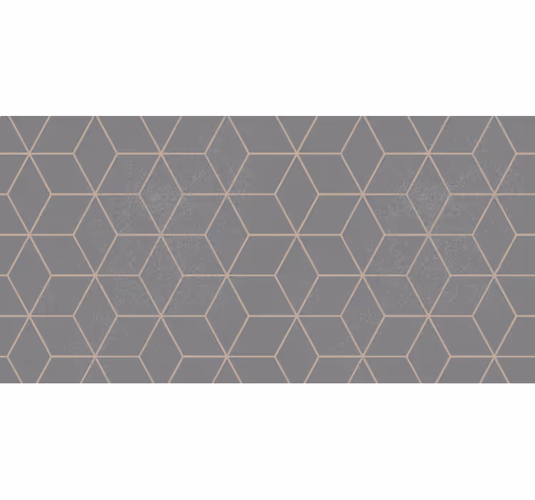 Šedá roleta s geometrickým šedým hexagonem - TenStickers