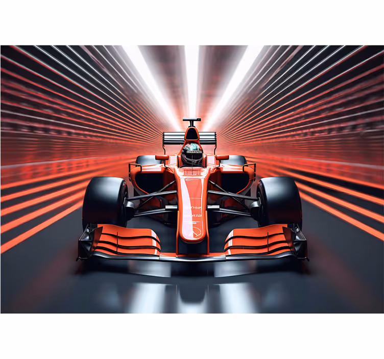 Červená roleta závodní formule 1 - TenStickers