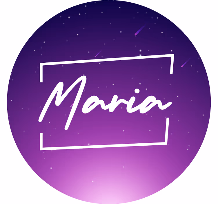 Fialová roleta galaxie s názvem - TenStickers