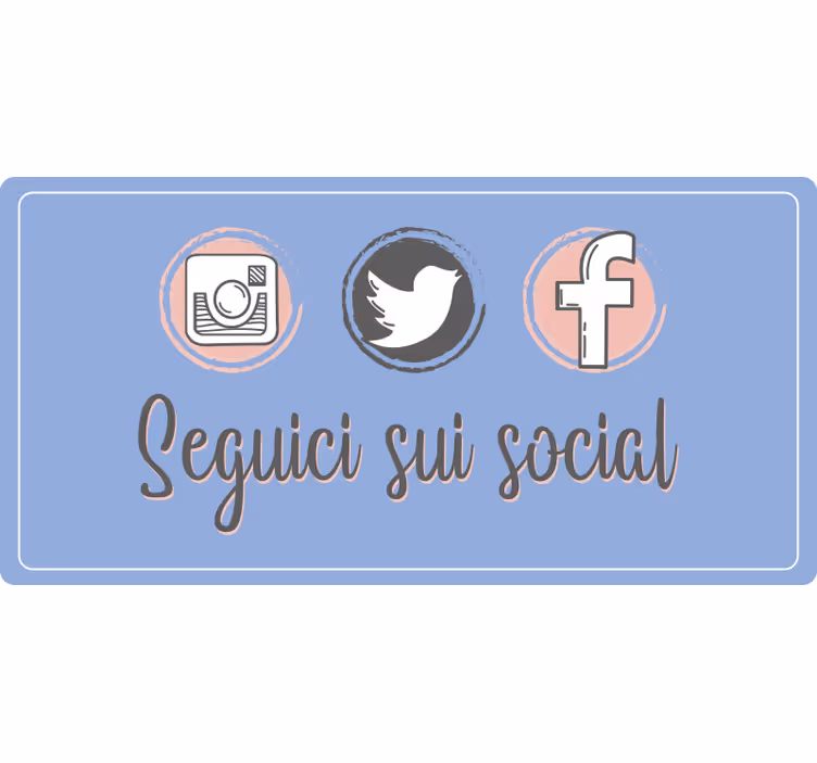 Fialová roleta pro propagaci na sociálních sítích - TenStickers