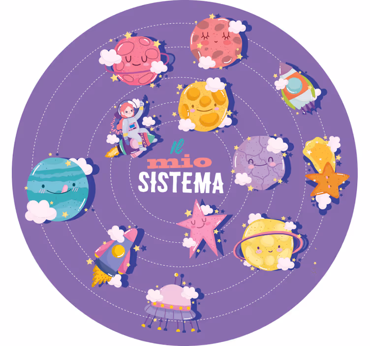 Fialová roleta můj systém - TenStickers