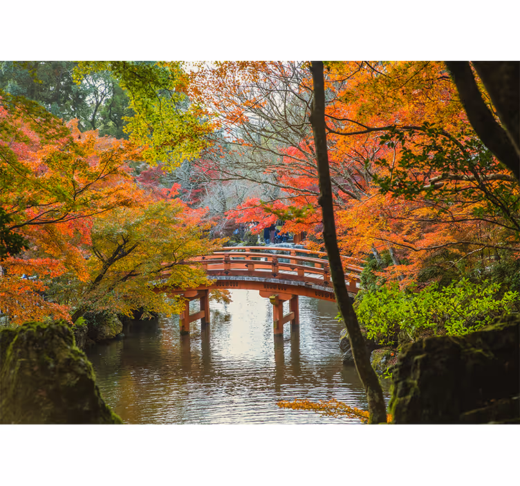Roleta do obývacího pokoje japonská zahrada - TenStickers