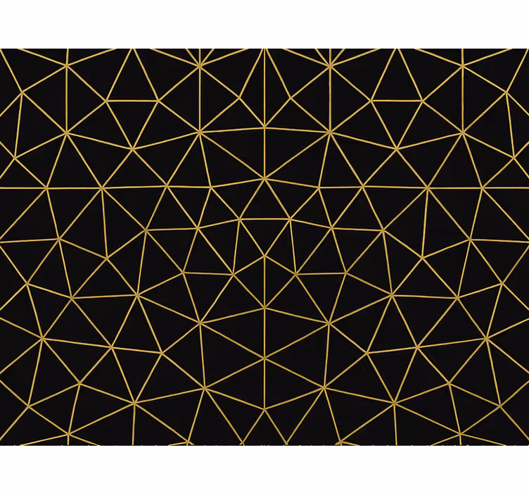 Moderní roleta geometrická síť ve zlaté barvě - TenStickers