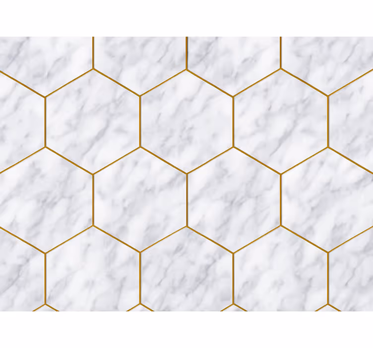 Moderní roleta s hexagonální mramorovou dlažbou - TenStickers