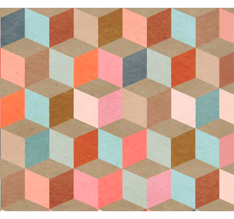 Moderní roleta s pastelovým geometrickým vzorem - TenStickers
