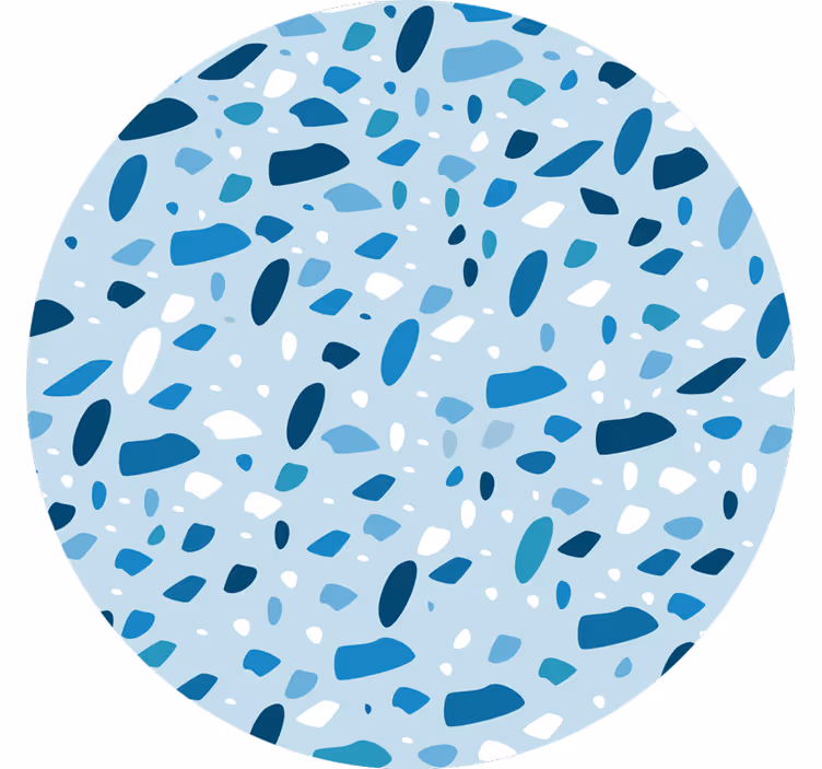 Modrá roleta s texturou modrého teraca - TenStickers