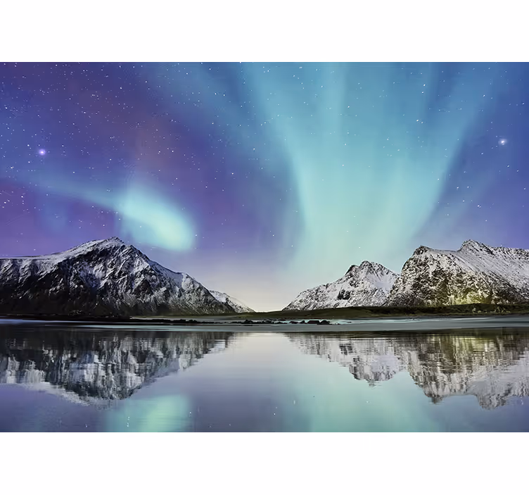Roleta do obývacího pokoje severní jezero - TenStickers