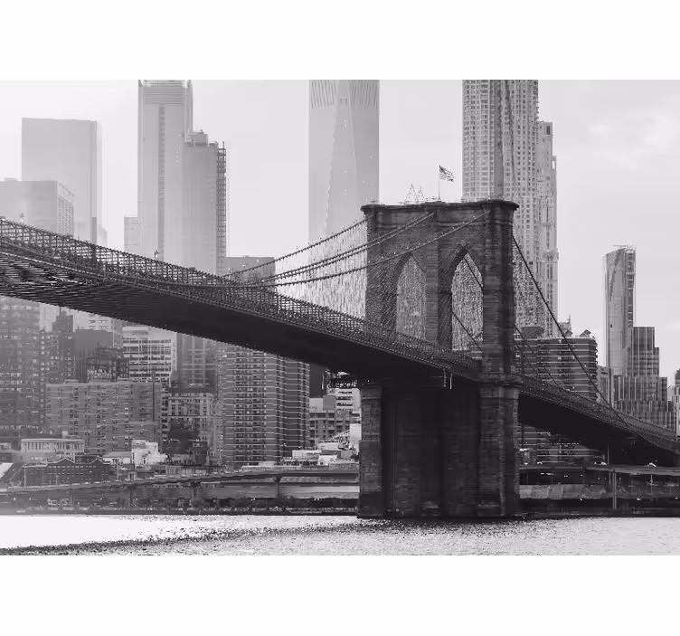 Roleta do obývacího pokoje s obrázkem brooklynského mostu - TenStickers