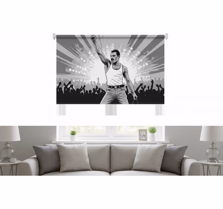Roleta do obývacího pokoje freddie na wembley - TenStickers