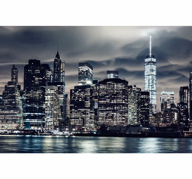 Roleta do obývacího pokoje new york v noci - TenStickers