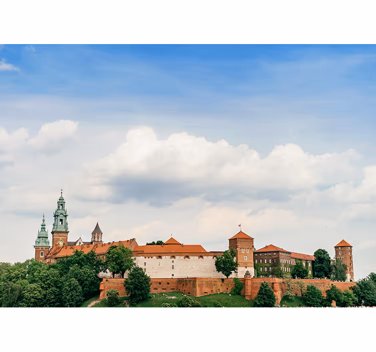Roleta do obývacího pokoje královský hrad v krakově - TenStickers