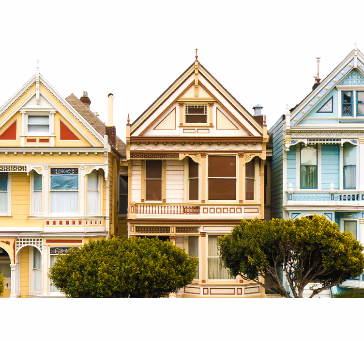 Roleta do obývacího pokoje v retro stylu san francisco - TenStickers