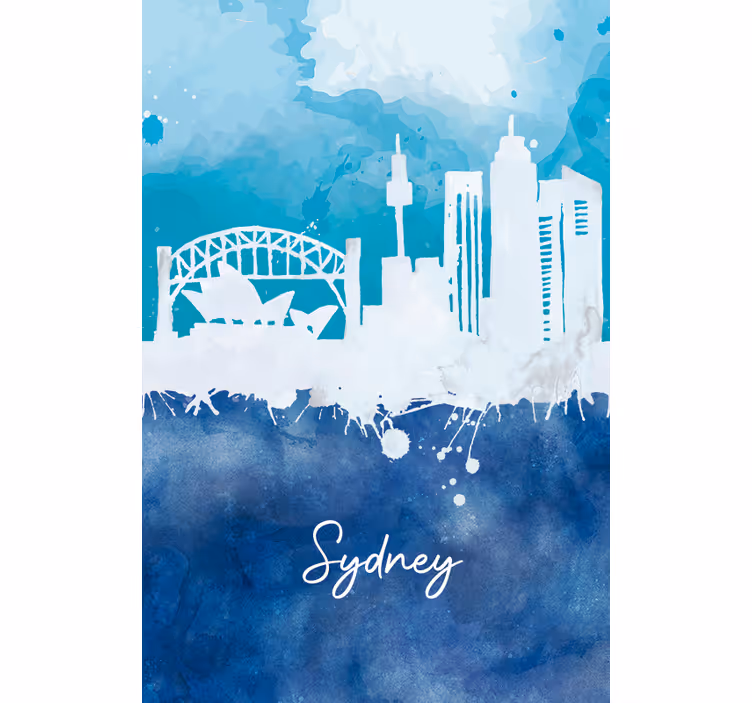 Roleta do obývacího pokoje sydney v akvarelu - TenStickers