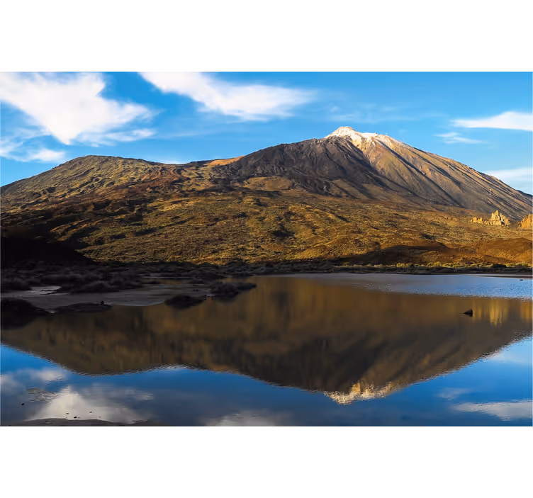 Roleta do obývacího pokoje odrážený teide v vodě - TenStickers