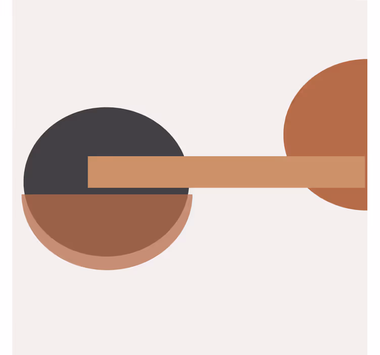 Roleta do obývacího pokoje v kontrastní geometrické umění - TenStickers