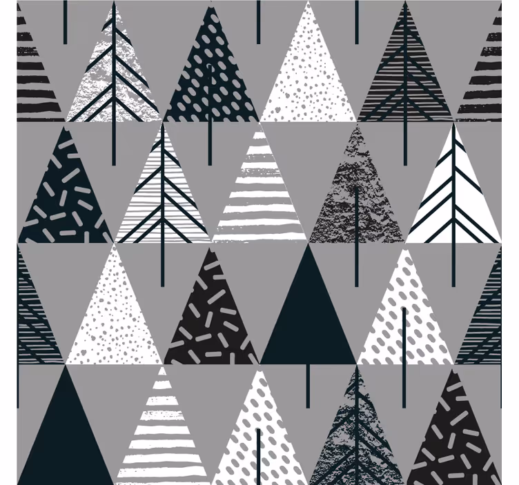 Roleta do obývacího pokoje minimalistické stromy nordic - TenStickers