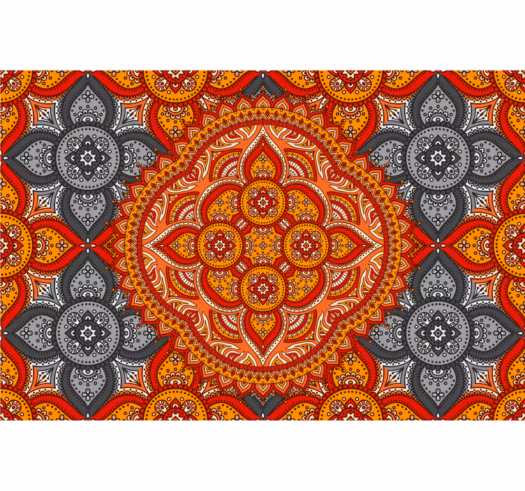 Roleta do obývacího pokoje mandala umění od henna - TenStickers