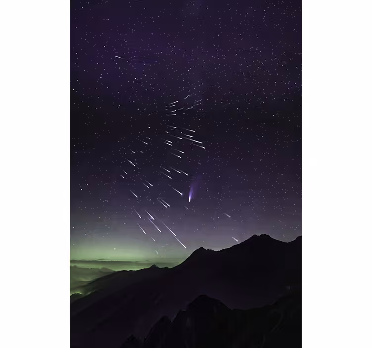 Roleta do obývacího pokoje meteorický déšť hvězd - TenStickers