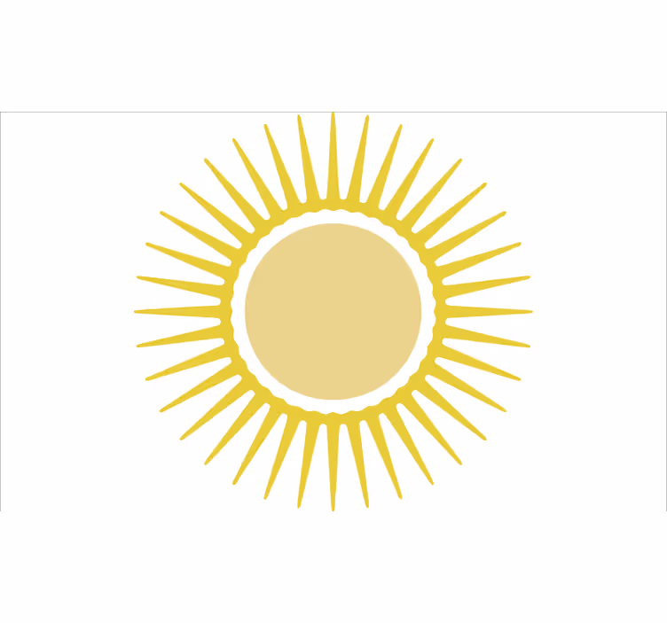 Bílá roleta slunečné žluté slunce - TenStickers