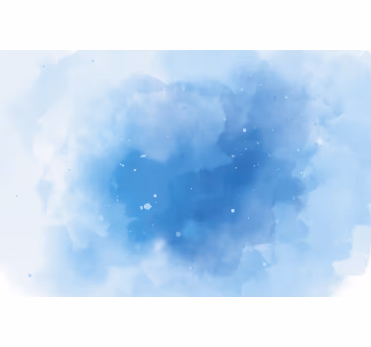 Roleta ložnice minimalistická modrá akvarel - TenStickers