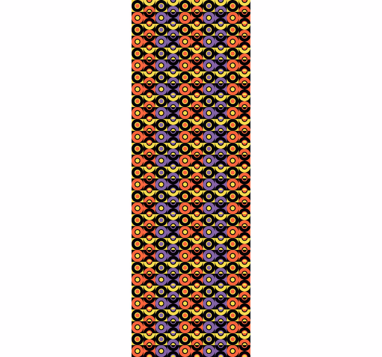 Vintage roleta s retro kruhovým vzorem - TenStickers