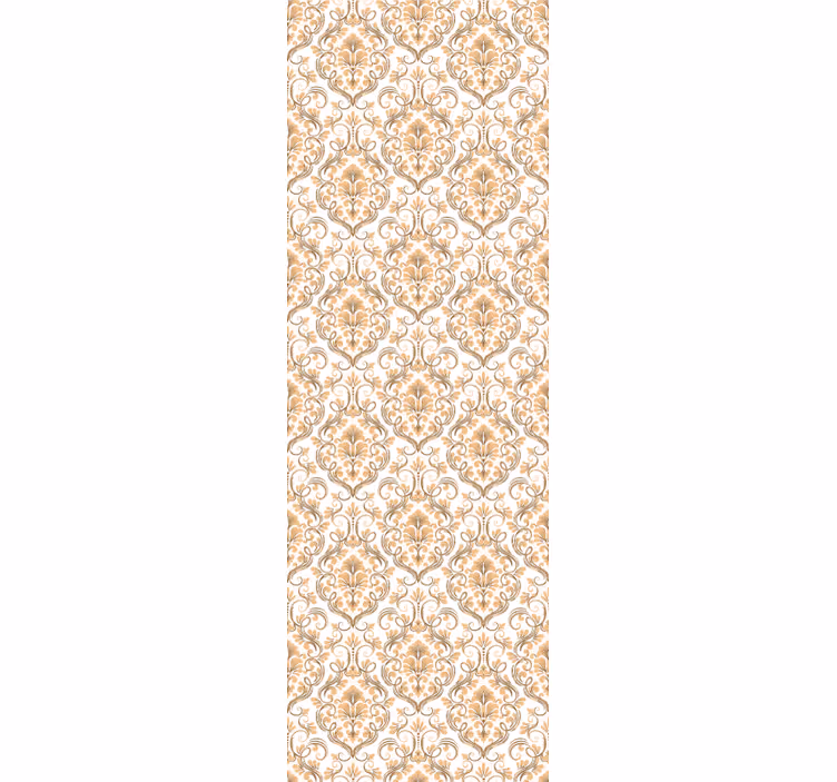 Vintage roleta v bílém a zlatém mandala stylu - TenStickers