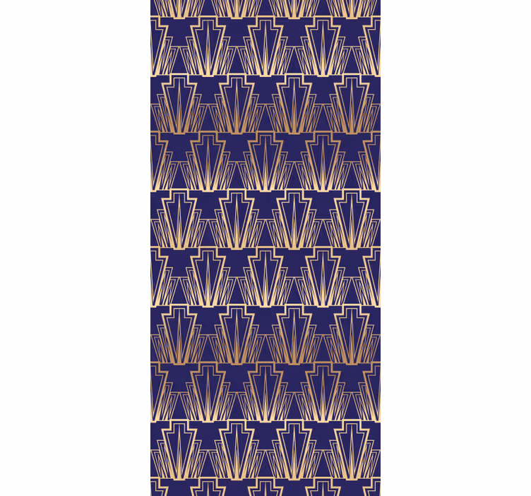 Vintage roleta s gradientním zlatým dekorem - TenStickers