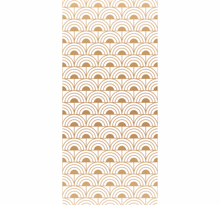 Vintage roleta zlatý gradient obloukový vzor - TenStickers