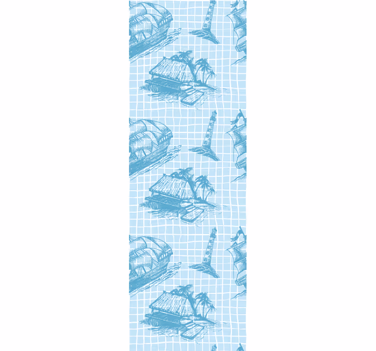 Vintage roleta s motivem westwind toile - TenStickers