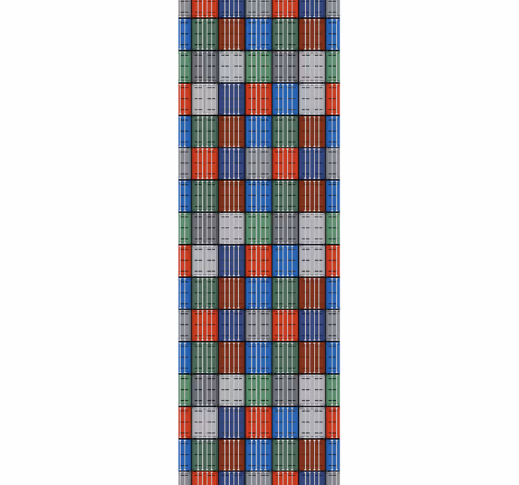 Vintage roleta tmavé kovové boxy - TenStickers