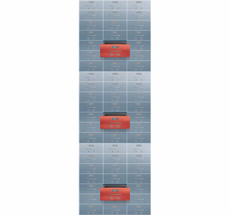 Vintage roleta kovové boxy - TenStickers