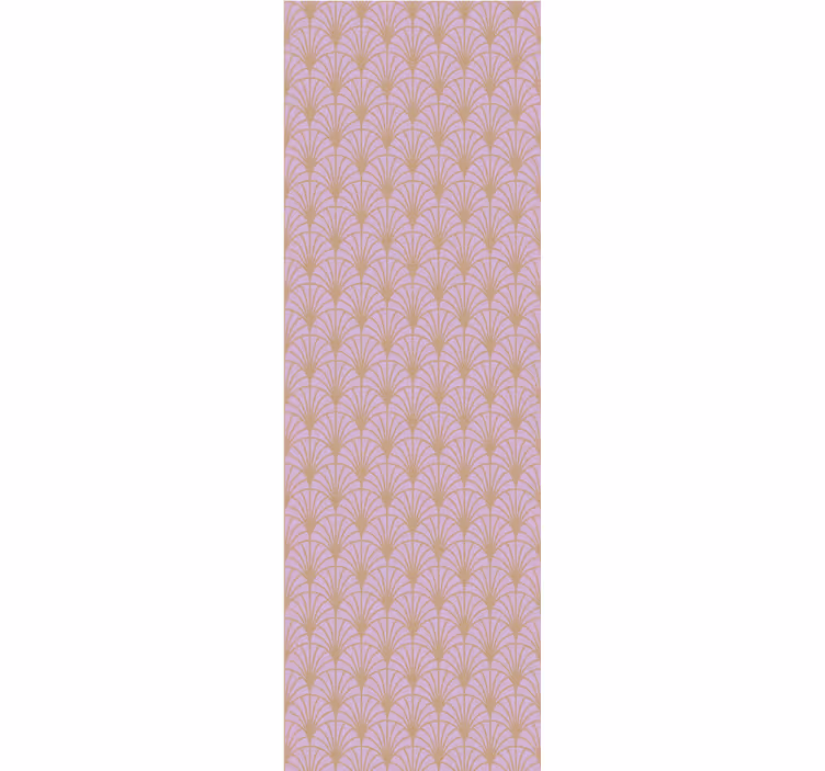 Vintage roleta s růžovo-zlatým vzorem šupin - TenStickers
