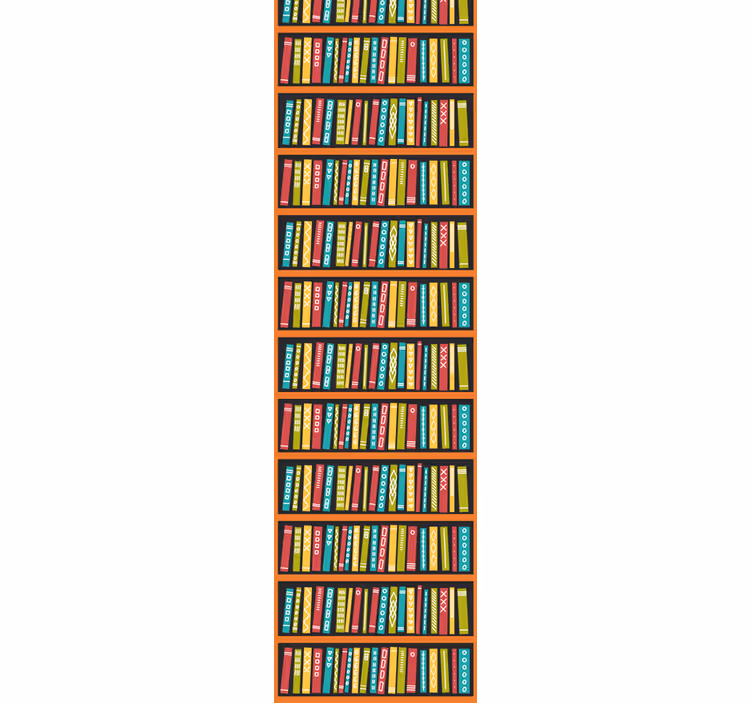 Vintage roleta plná barevných knih - TenStickers