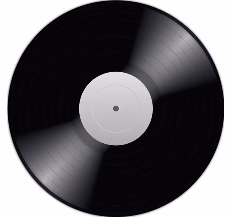 Černá roleta vinylová deska - TenStickers