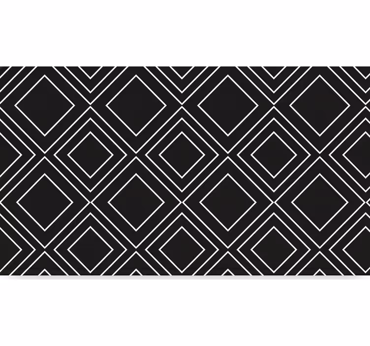Černá roleta s designem geometrických linií - TenStickers