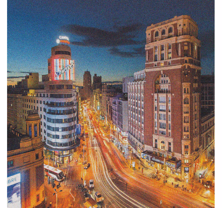 Roleta do obývacího pokoje večerní pohyb gran via - TenStickers