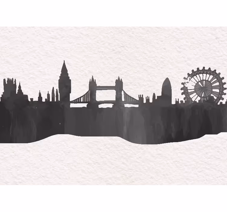 Roleta do obývacího pokoje oxford černá skyline - TenStickers