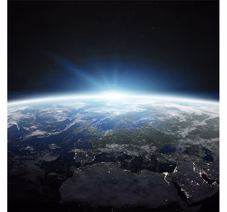 Roleta do obývacího pokoje design planet země - TenStickers