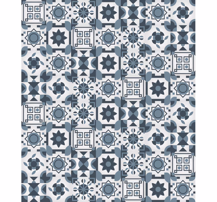 Roleta ložnice s geometrickým vzorem dlaždic - TenStickers