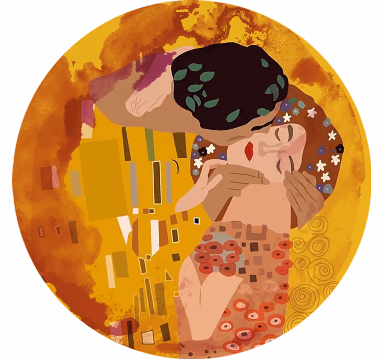 Roleta ložnice polibek od klimta - TenStickers