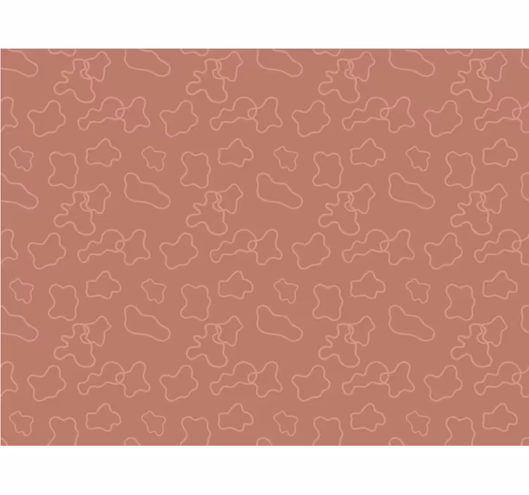 Roleta ložnice terakotové nepravidelné kruhy - TenStickers