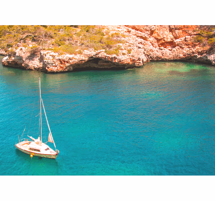 Roleta ložnice azurově modrý oceán mallorca - TenStickers