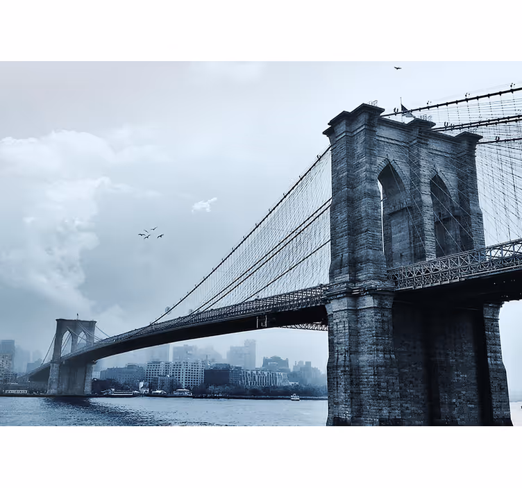 Roleta ložnice manhattan bridge v zimě - TenStickers
