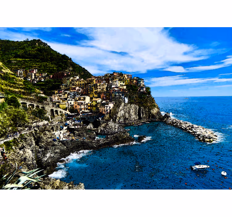 Roleta ložnice positano na pobřeží - TenStickers