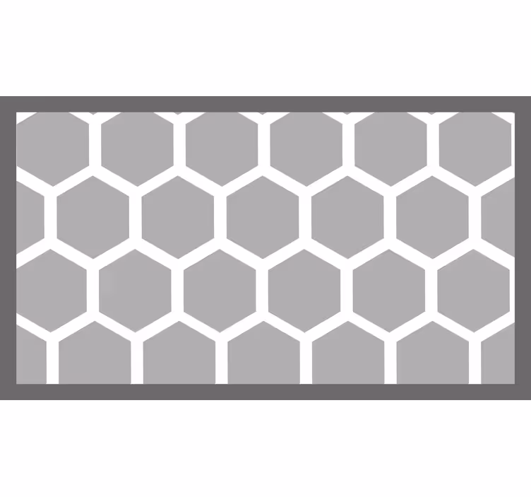 Šedá roleta s bílými geometrickými pentagony - TenStickers