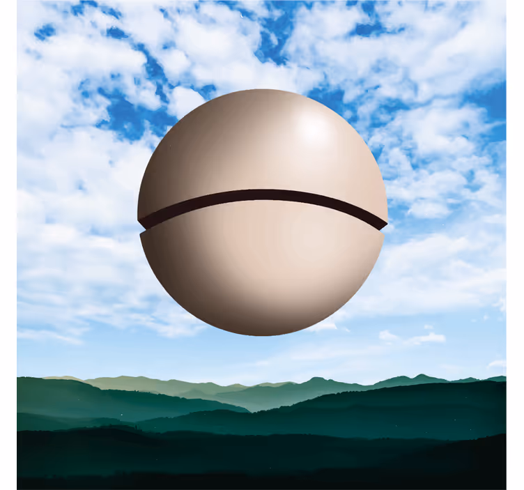 Roleta do obývacího pokoje magrittova koule - TenStickers