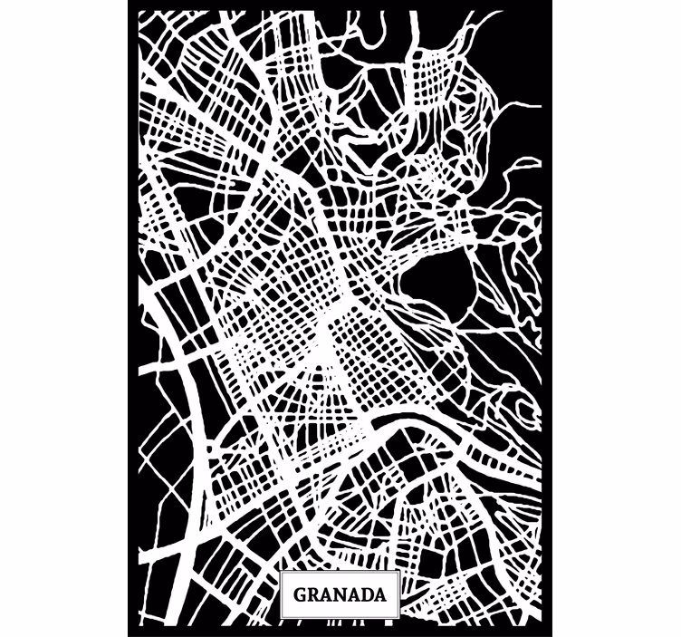Roleta do obývacího pokoje granada v topografii - TenStickers